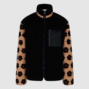 Sundae School Milk Tea Boba Flower Fleece Zip Up